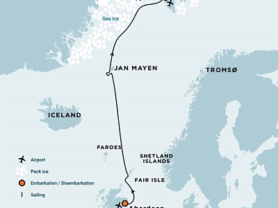 Arctic Ocean - Fair Isle, Jan Mayen, Ice edge, Spitsbergen, Birdin...